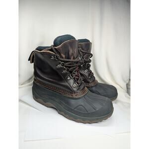 L.L.Bean Duck Boots Womens 6 Brown Distressed Leather Hiking Hunting Workwear